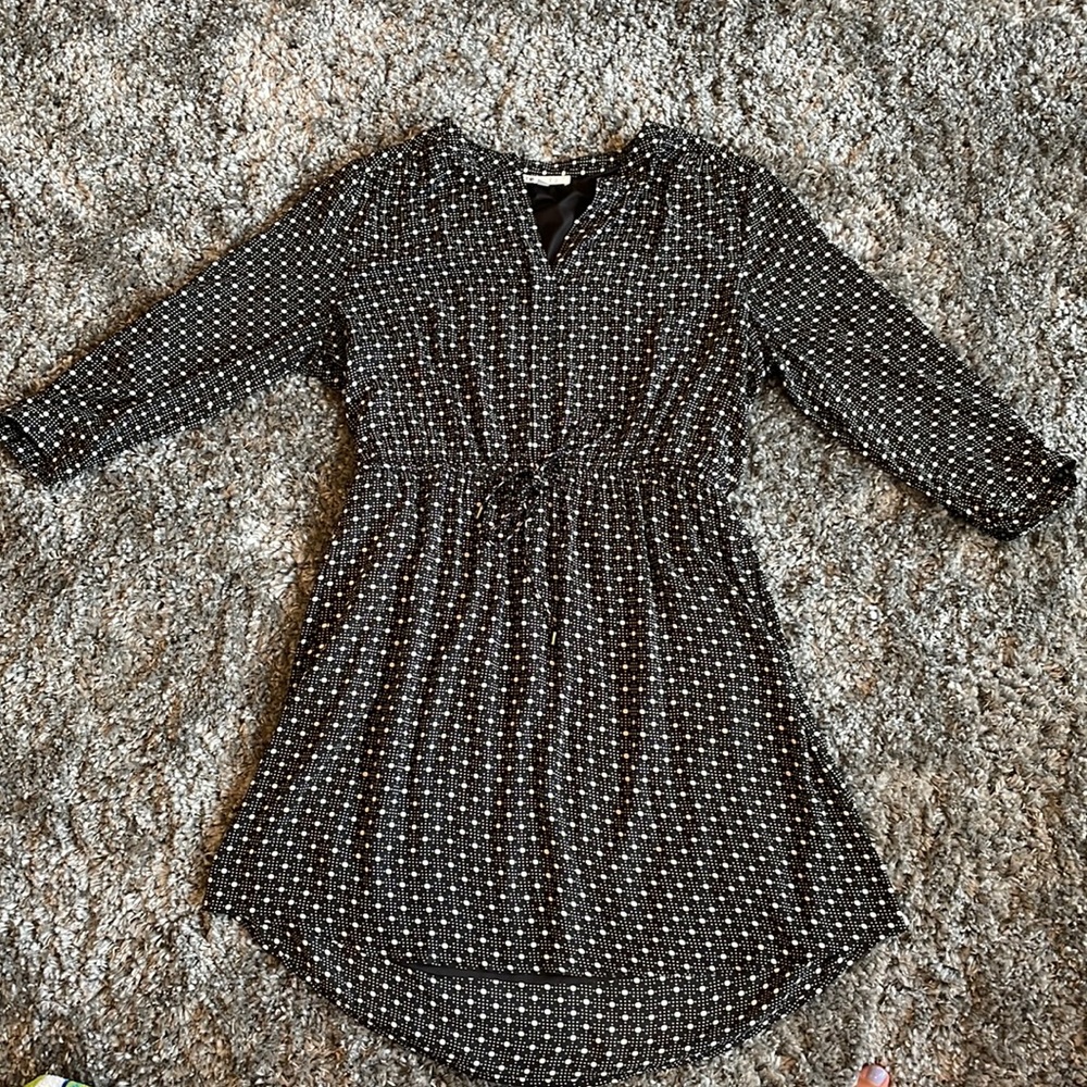 Black Polka Dot Dress, Dr2, Women’s L